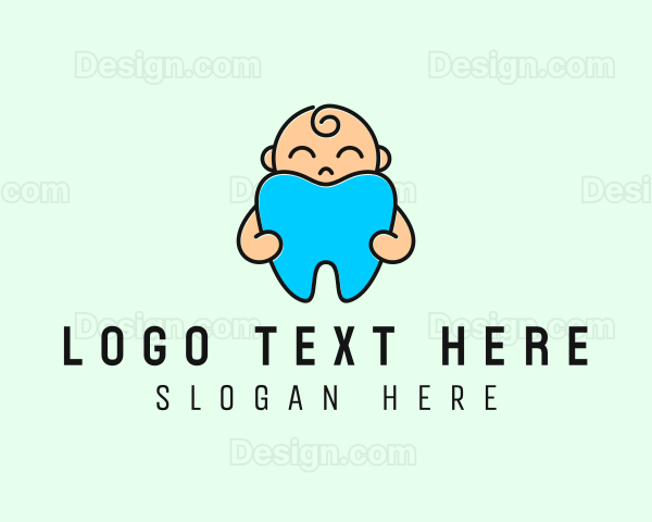 Cute Baby Tooth Logo