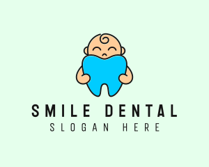 Cute Baby Tooth logo design