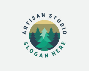 Pine Tree Forest logo design