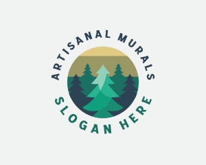 Pine Tree Forest logo design