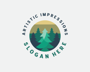 Pine Tree Forest logo design