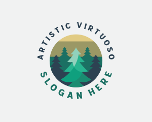 Pine Tree Forest logo design