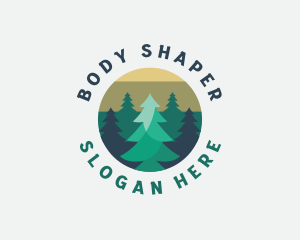 Pine Tree Forest logo design