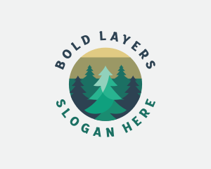 Pine Tree Forest logo design