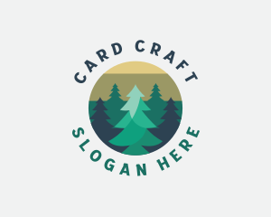 Pine Tree Forest logo design