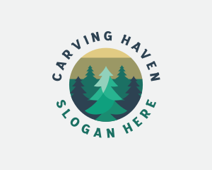 Pine Tree Forest logo design