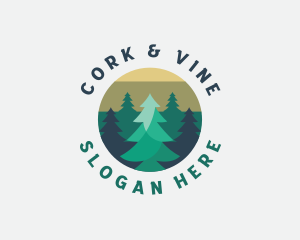 Pine Tree Forest logo design