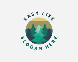 Pine Tree Forest logo design