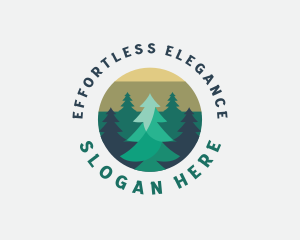 Pine Tree Forest logo design