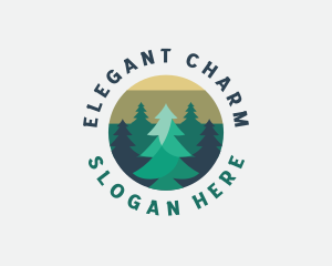 Pine Tree Forest logo design