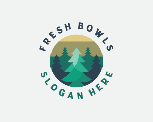 Pine Tree Forest logo design