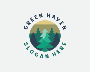 Pine Tree Forest logo design