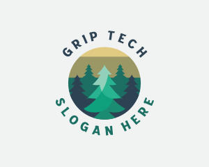 Pine Tree Forest logo design