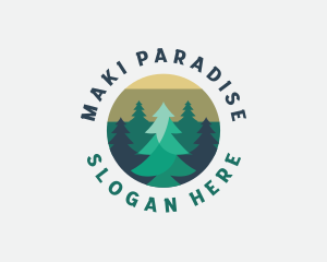 Pine Tree Forest logo design