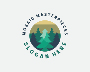 Pine Tree Forest logo design