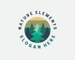 Pine Tree Forest logo design