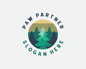 Pine Tree Forest logo design