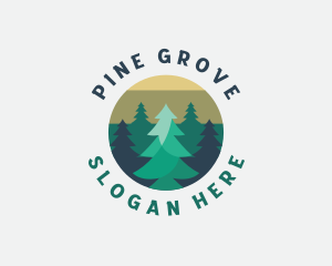 Pine Tree Forest logo design
