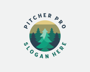 Pine Tree Forest logo design