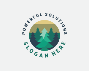 Pine Tree Forest logo design