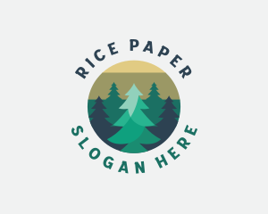 Pine Tree Forest logo design