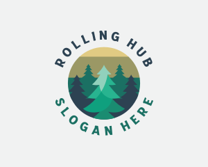 Pine Tree Forest logo design