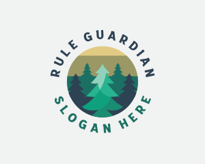 Pine Tree Forest logo design