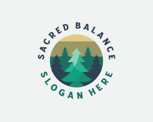 Pine Tree Forest logo design