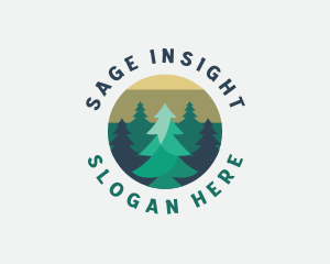 Pine Tree Forest logo design