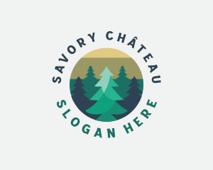 Pine Tree Forest logo design