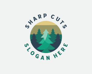 Pine Tree Forest logo design