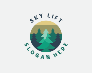 Pine Tree Forest logo design