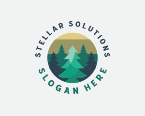 Pine Tree Forest logo design