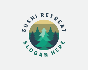 Pine Tree Forest logo design