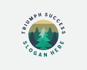 Pine Tree Forest logo design