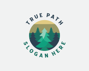 Pine Tree Forest logo design