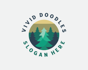 Pine Tree Forest logo design