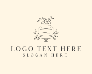 Wedding Floral Cake logo