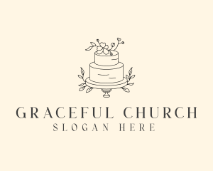 Wedding Floral Cake logo