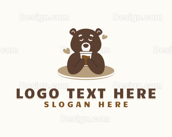 Coffee Bear Latte Logo