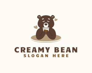 Coffee Bear Latte logo design