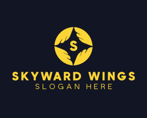 Star Bird Wings logo design