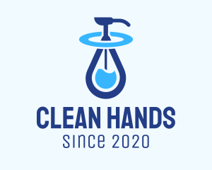 Blue Liquid Sanitizer logo