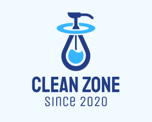 Blue Liquid Sanitizer logo