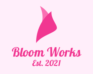 Pink Rosebud Petals logo design