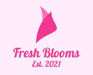 Pink Rosebud Petals logo design