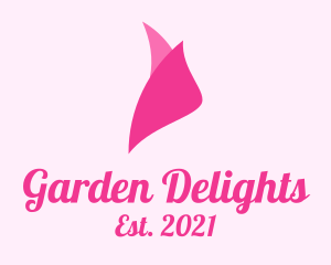 Pink Rosebud Petals logo design