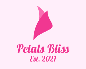 Pink Rosebud Petals logo design