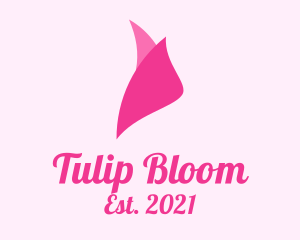 Pink Rosebud Petals logo design