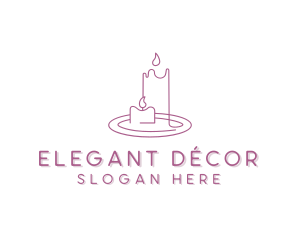 Scented Candle Decoration logo design